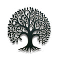 Majestic Tree of Life Metal Wall Art – Round Nature Silhouette Decor