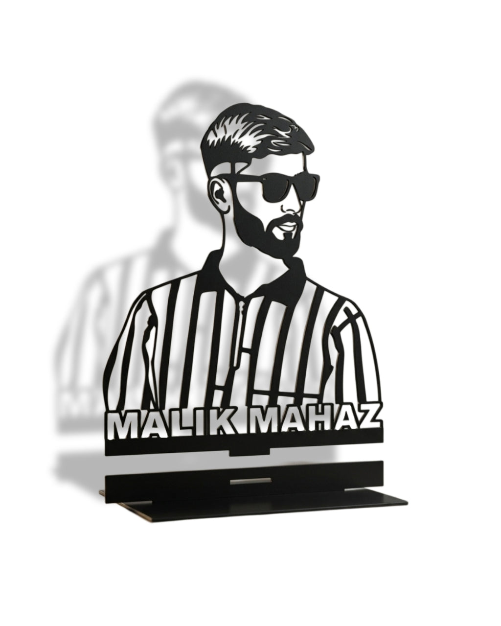 Custom Metal Avatar & Name Portrait – Premium Table Decor
