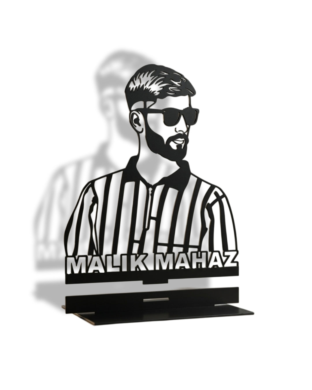 Custom Metal Avatar & Name Portrait – Premium Table Decor